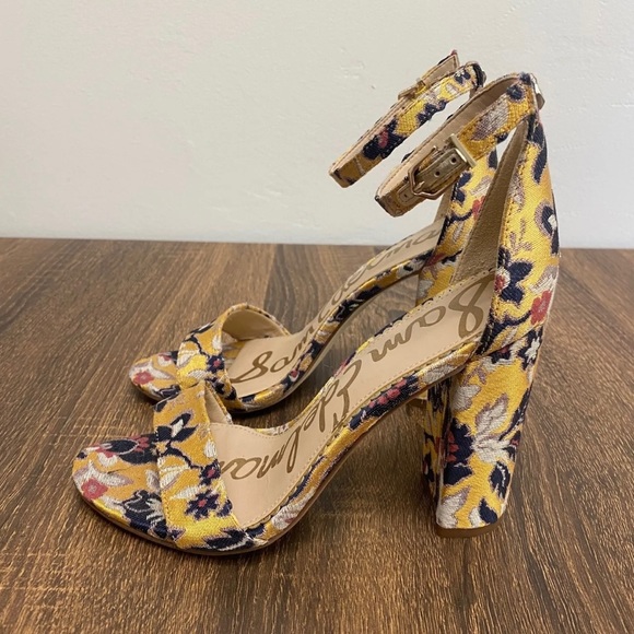 NIB SAM EDELMAN YARO OPEN-TOE BLOCK HEEL SANDALS - Picture 4 of 5